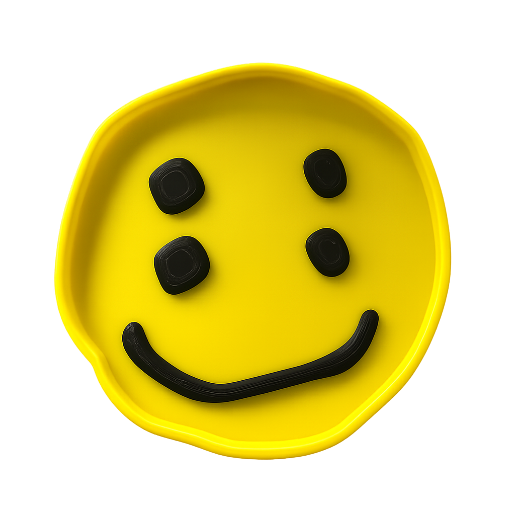 Double Smiley Face Tray