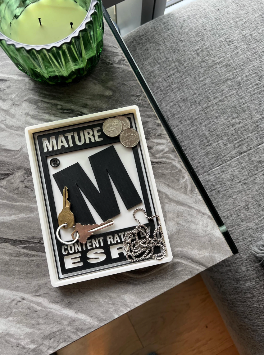 Rated M For Mature Tray