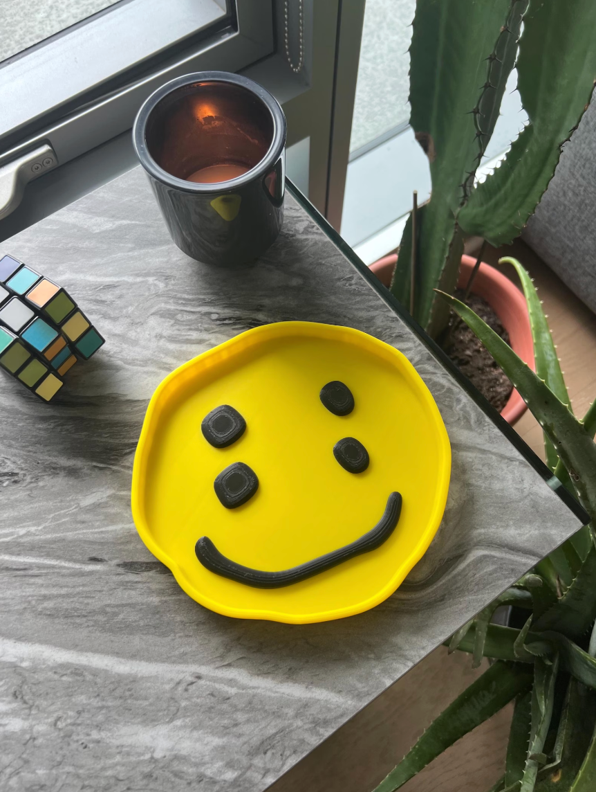 Double Smiley Face Tray