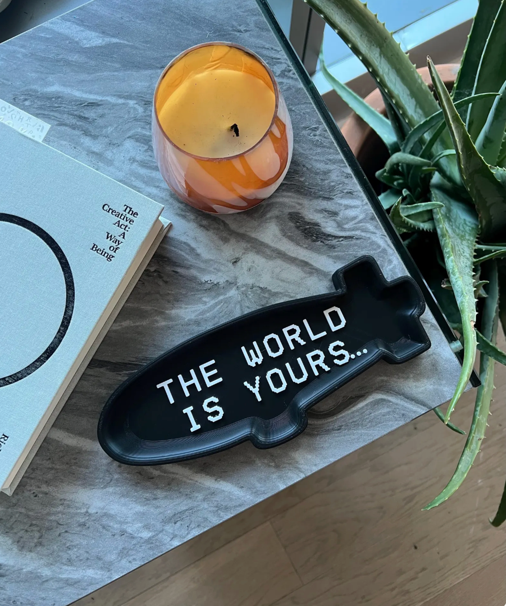 "The World Is Yours" Blimp Tray