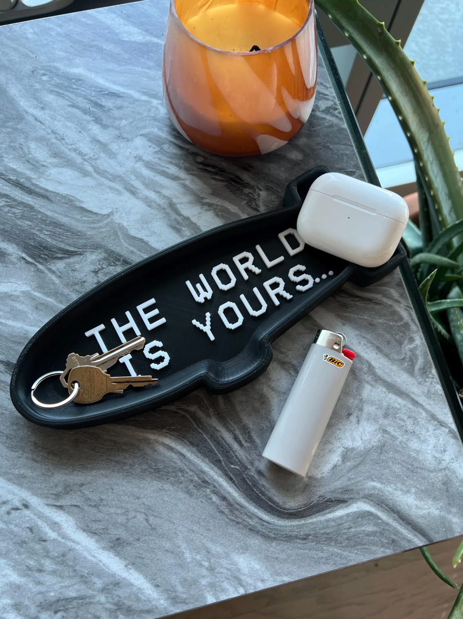"The World Is Yours" Blimp Tray